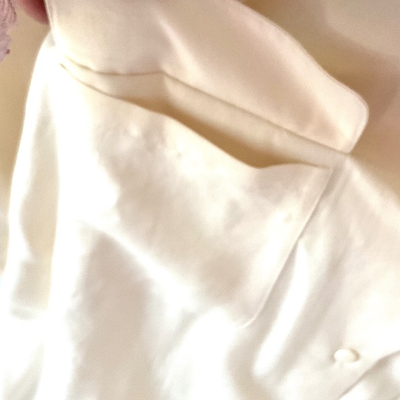 NWT VINTAGE 100% silk SIGNATURE SILKS CREAM SHORT SLEEVE OFFICE WORK SIZE LARGE - Picture 7 of 12